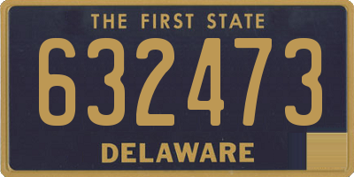 DE license plate 632473