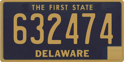 DE license plate 632474