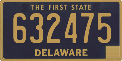 DE license plate 632475