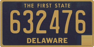DE license plate 632476