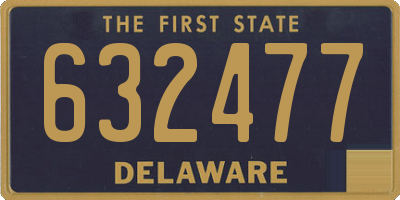 DE license plate 632477