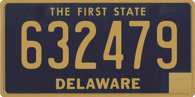 DE license plate 632479