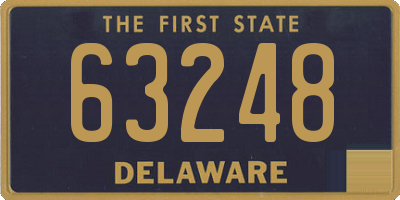 DE license plate 63248