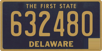 DE license plate 632480