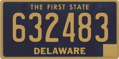 DE license plate 632483