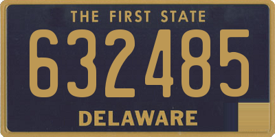 DE license plate 632485