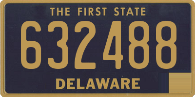 DE license plate 632488