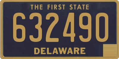 DE license plate 632490