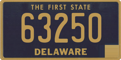 DE license plate 63250