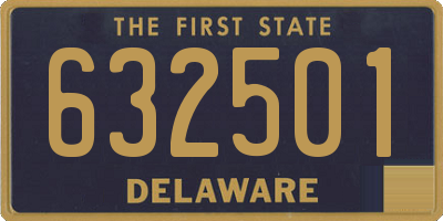 DE license plate 632501