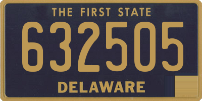 DE license plate 632505