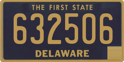 DE license plate 632506