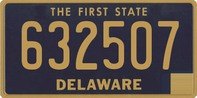 DE license plate 632507