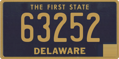 DE license plate 63252