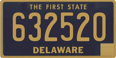 DE license plate 632520
