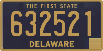 DE license plate 632521
