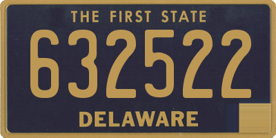 DE license plate 632522
