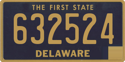 DE license plate 632524