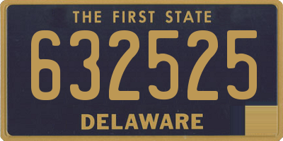 DE license plate 632525
