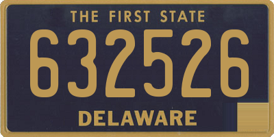 DE license plate 632526