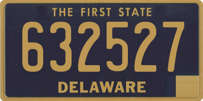 DE license plate 632527