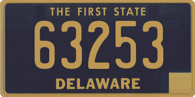 DE license plate 63253