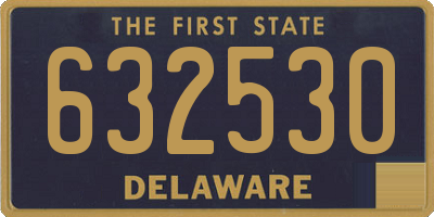 DE license plate 632530