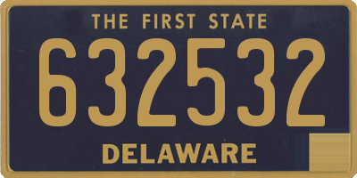 DE license plate 632532