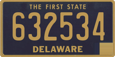 DE license plate 632534