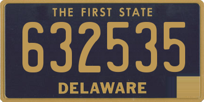 DE license plate 632535