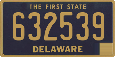 DE license plate 632539
