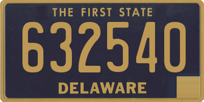 DE license plate 632540
