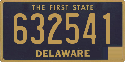 DE license plate 632541
