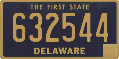 DE license plate 632544