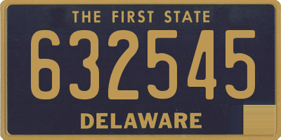 DE license plate 632545