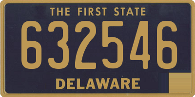 DE license plate 632546