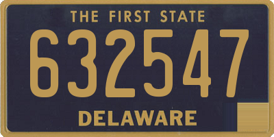 DE license plate 632547