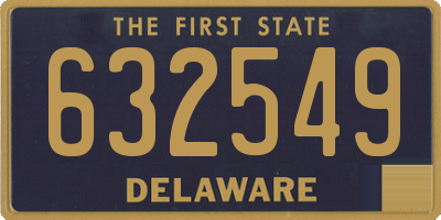 DE license plate 632549