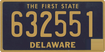 DE license plate 632551