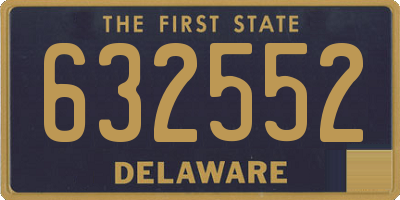 DE license plate 632552