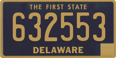 DE license plate 632553