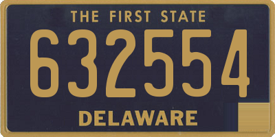 DE license plate 632554
