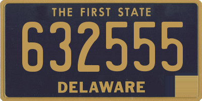 DE license plate 632555