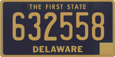 DE license plate 632558