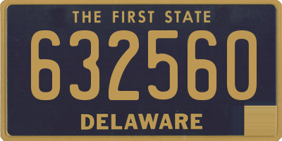 DE license plate 632560