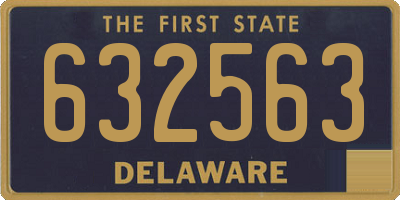 DE license plate 632563