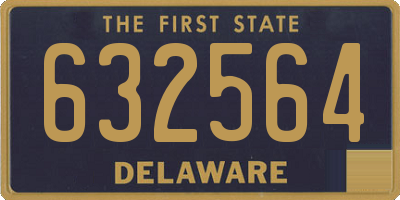 DE license plate 632564