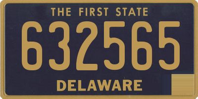 DE license plate 632565