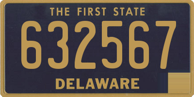 DE license plate 632567