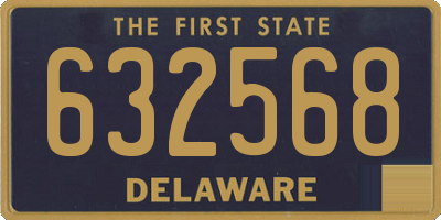 DE license plate 632568
